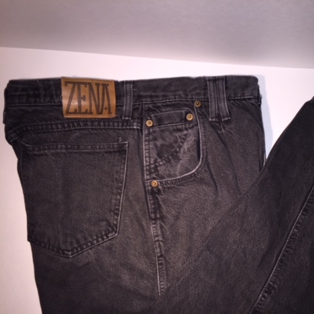 Zena Vintage Womens Denim Jeans (Black)